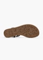 Graceland Sandále s oddeľovačom prstov Čierna 12940 4
