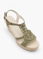 Graceland Sandale z visoko peto Kaki 15905 2