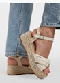 TOM TAILOR Sandale cu toc Crem 15602 6