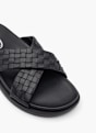 AM SHOE Lygiapadės įspiriamos basutės Juoda 16055 2
