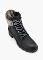 TOM TAILOR Botine cu șireturi Negru 43735 2