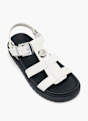 Buffalo Sandale z visoko peto Bela 59799 2