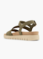 Graceland Sandály na podpatku Khaki 62141 3