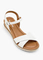 Tamaris Sandale z visoko peto Bela 69268 2