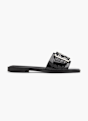 Catwalk Flache Pantolette Schwarz 76010 1