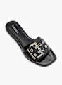 Catwalk Flache Pantolette Schwarz 76010 2
