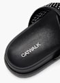 Catwalk Ciabatta con plantare profondo Nero 76549 6