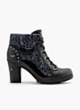 Mustang Schnürstiefelette Schwarz 80937 1