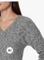 PIECES Pull en mailles Gris 122707 4