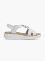 Rieker Sandale z visoko peto Bela 128435 1