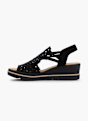 Rieker Sandales à talons Noir 128440 3