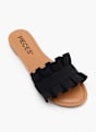 PIECES Flache Pantolette Schwarz 137982 2