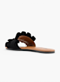 PIECES Flache Pantolette Schwarz 137982 3