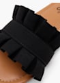 PIECES Flache Pantolette Schwarz 137982 5
