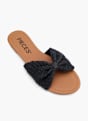 PIECES Flache Pantolette Schwarz 138348 2