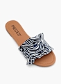 PIECES Flache Pantolette Schwarz 138351 2