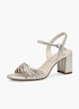 Tamaris Sandale z visoko peto Srebrna 138975 3