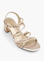 Tamaris Sandale z visoko peto Zlata 138978 2