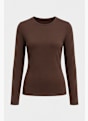 PIECES Longsleeve Braun 145568 1