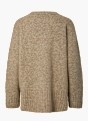PIECES Sweter z dzianiny brązowy 145572 2
