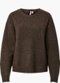 PIECES Sweter z dzianiny brązowy 145628 1