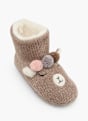 Casa mia Chaussons fourrés Taupe 151345 2