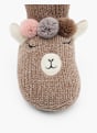 Casa mia Chaussons fourrés Taupe 151345 5