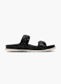 CAFE MODA Flache Pantolette Schwarz 165236 1