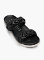 CAFE MODA Flache Pantolette Schwarz 165236 2