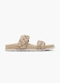 CAFE MODA Flache Pantolette Beige 165238 1