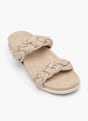 CAFE MODA Flache Pantolette Beige 165238 2