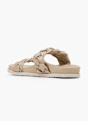 CAFE MODA Flache Pantolette Beige 165238 3