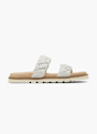 CAFE MODA Flache Pantolette Weiß 165239 1