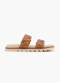 CAFE MODA Flache Pantolette Beige 165242 1