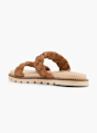 CAFE MODA Flache Pantolette Beige 165242 3