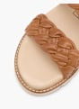 CAFE MODA Flache Pantolette Beige 165242 5