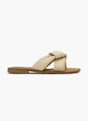 CAFE MODA Flache Pantolette Offwhite 165241 1