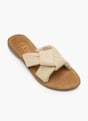 CAFE MODA Flache Pantolette Offwhite 165241 2