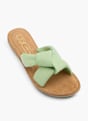 CAFE MODA Flache Pantolette Grün 165244 2