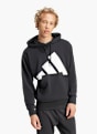 adidas Essentials Big Logo French Terry Hoodie Schwarz 142649 2