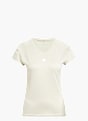 adidas AEROREADY Train Essentials Minimal Branding V-Neck T-Shirt Beige 133701 1