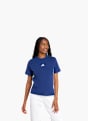adidas Essentials 3-Streifen Cotton T-Shirt Blau 156472 2
