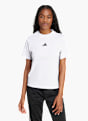 adidas Essentials 3-Streifen Cotton T-Shirt Weiß 142761 2