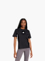 adidas Essentials 3-Streifen Cotton T-Shirt Schwarz 132593 2