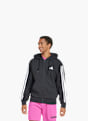 adidas Essentials 3-Streifen French Terry Kapuzenjacke Schwarz 132451 2