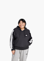 adidas Essentials 3-Streifen French Terry Quarter-Zip Hoodie – Große Größen Schwarz 156467 2
