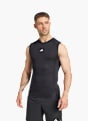 adidas TECHFIT Compression Training Sleeveless T-Shirt Schwarz 168877 2