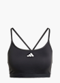 adidas Aeroreact Training 3-Streifen Sport-BH Schwarz 132499 1