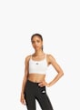adidas Aeroreact Training 3-Streifen Sport-BH Weiß 132500 3