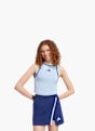 adidas Essentials Color-Pop Cotton Crop-Top Blau 132679 2